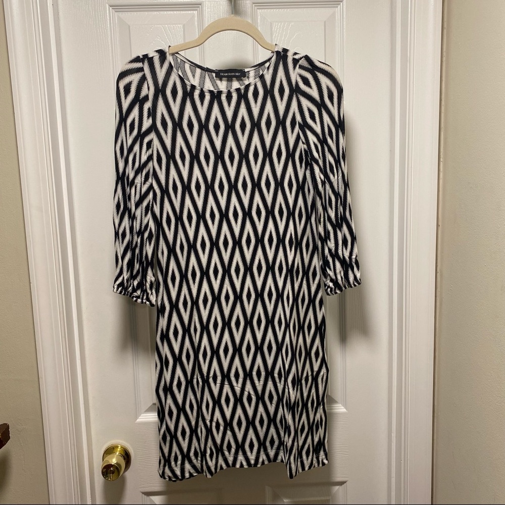 Patterned Shift Dress